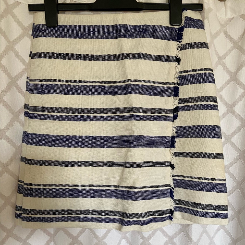 Loft Striped Mini Skirt